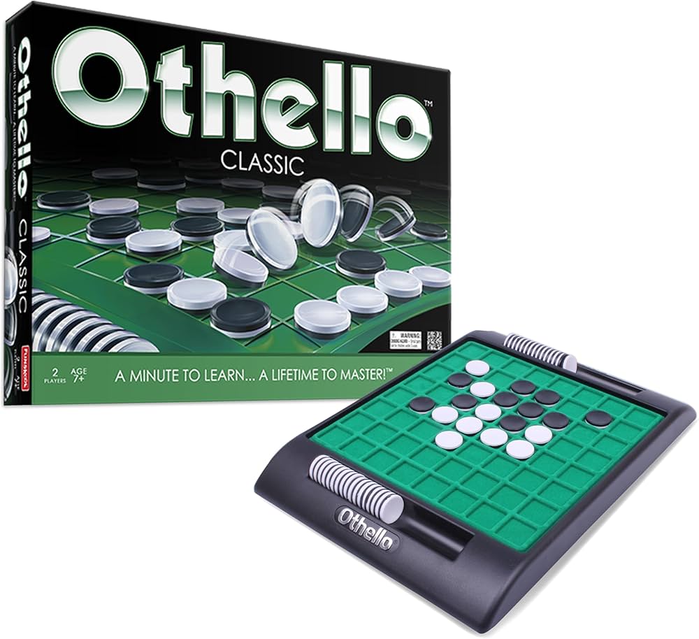 Othello Board Game – Classic Reversi Strategy Game for Kids & Adults | 2 Player Family Mind Game