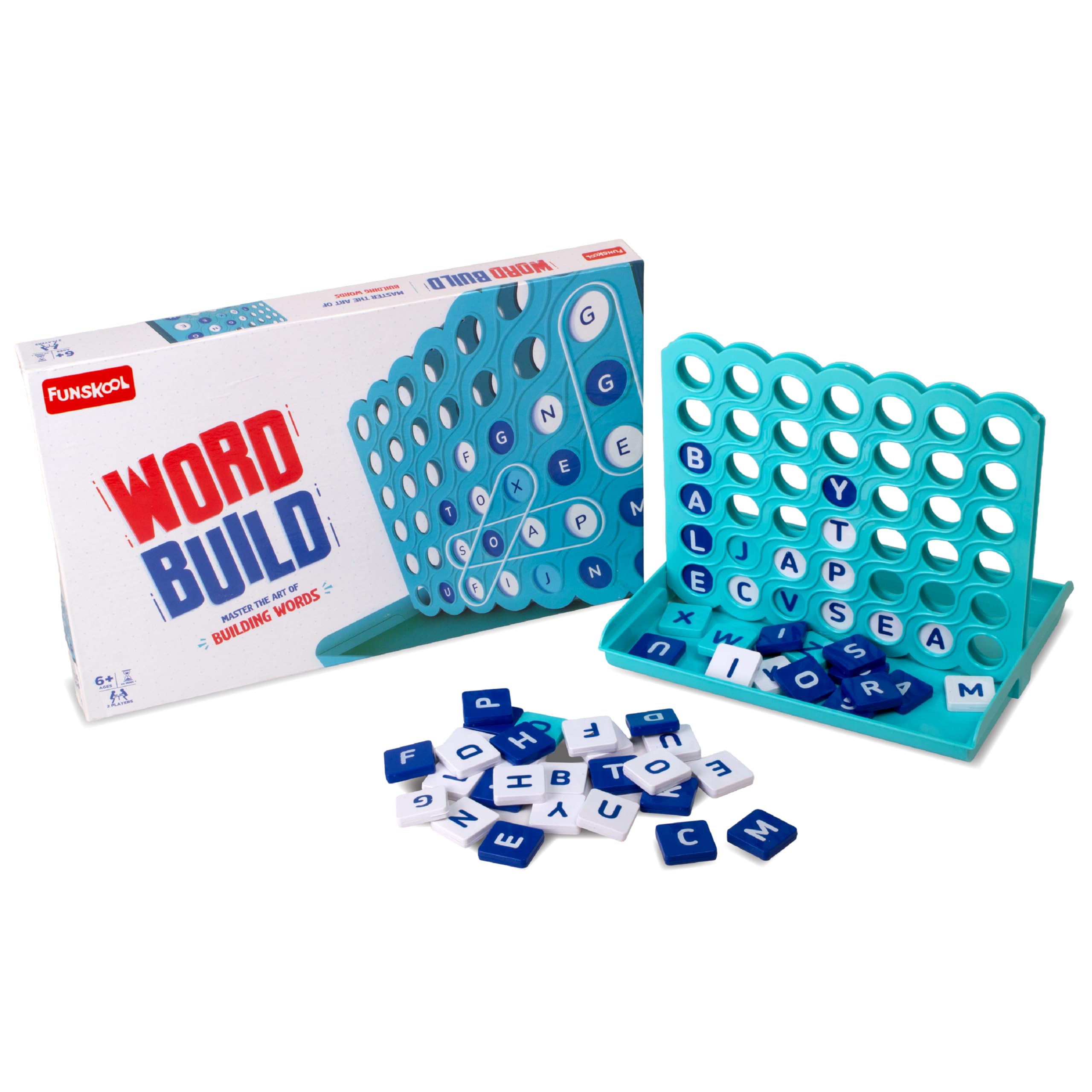 Funskool Word Build – Educational Word Building & Spelling Board Game for Kids | Family Learning Game
